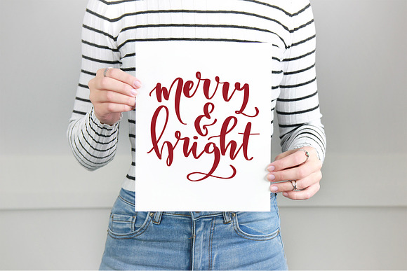 Merry and Bright Printable Art in Illustrations - product preview 3
