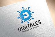 Letter D - Digitales Logo