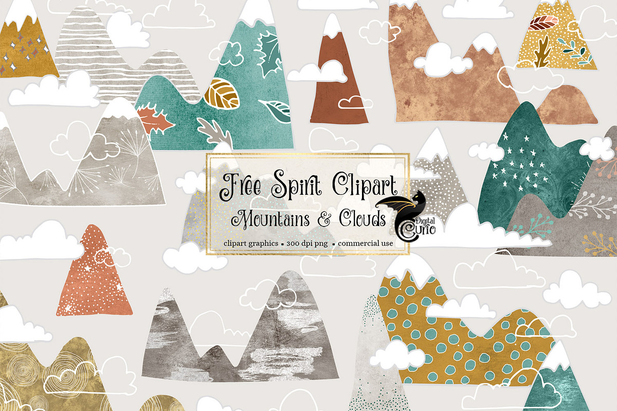 Free Spirit - Mountains & Clouds in Illustrations - product preview 8