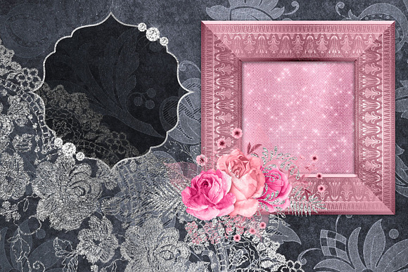 Pink and Silver Graphics in Illustrations - product preview 1