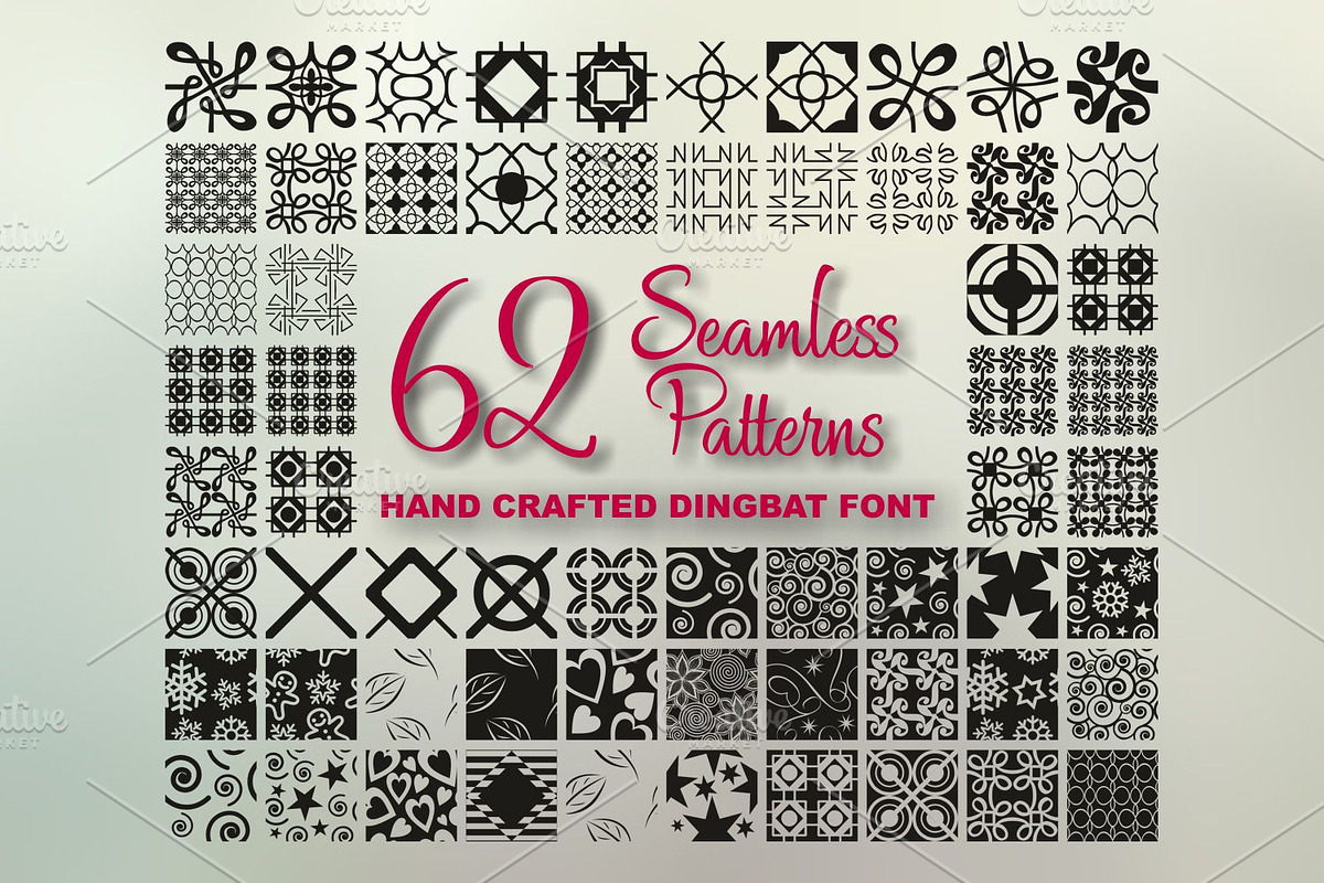 Seamless Patterns in Symbol Fonts - product preview 8