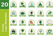 20 Logo Forest Templates Bundle