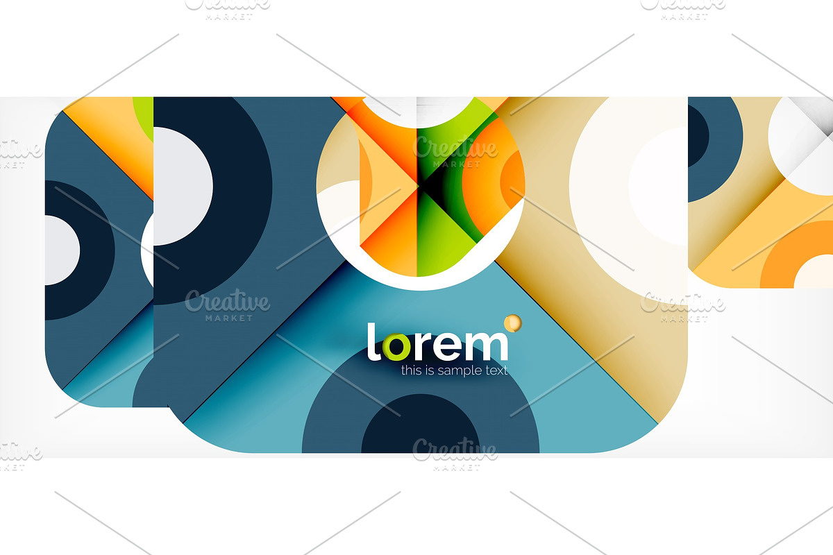 Abstract round elements composition in Illustrations - product preview 8