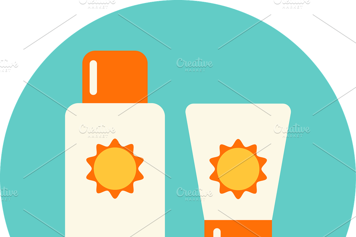 Sun Safety Infographics Elements in Illustrations - product preview 8