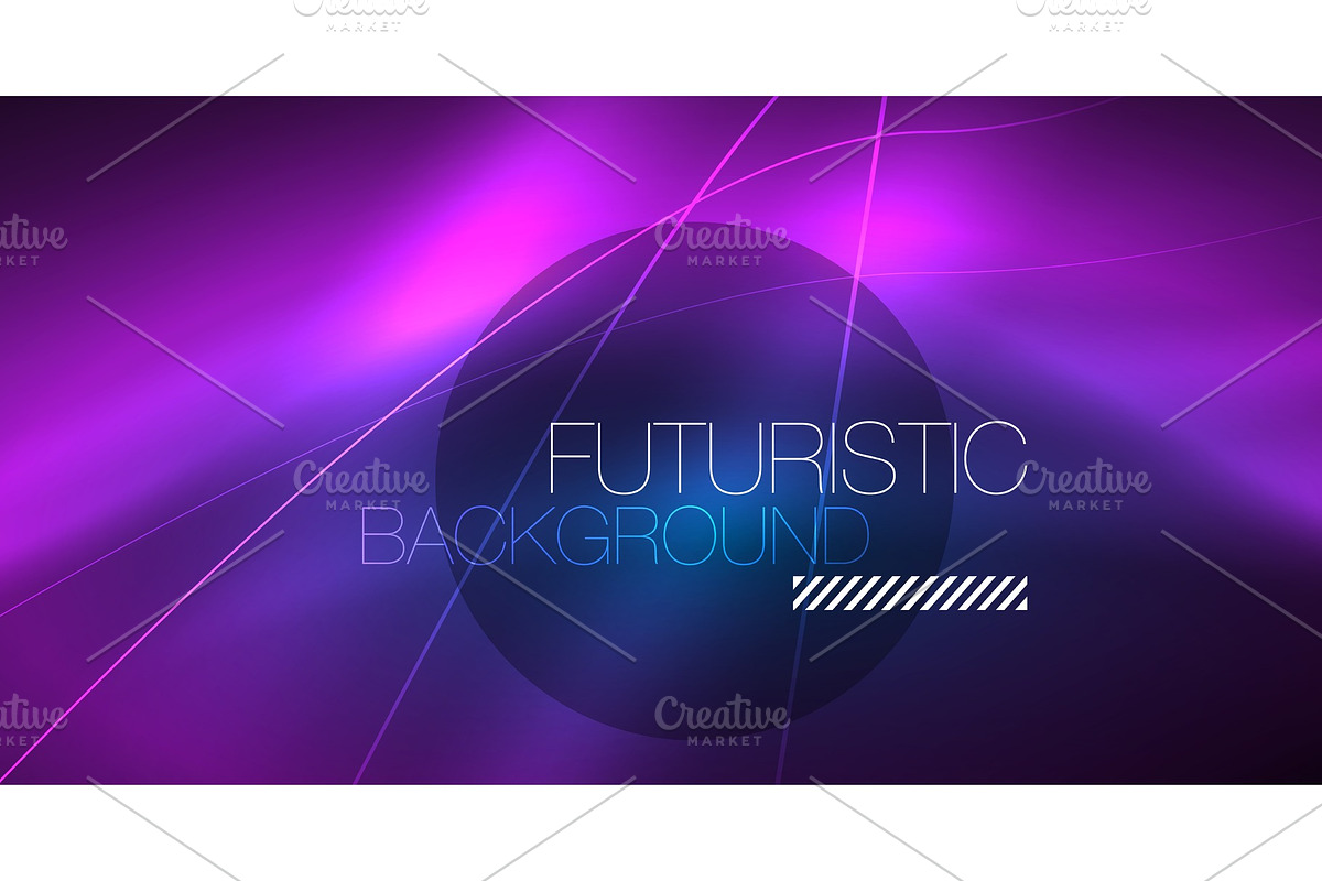 Neon glowing magic background, neon in Illustrations - product preview 8