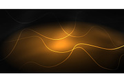 Neon lines wave background. Abstract