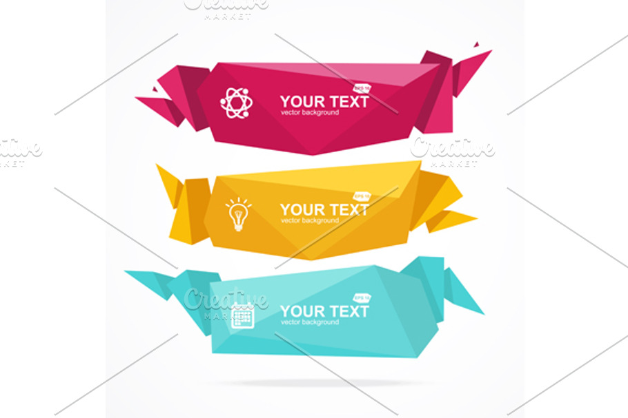 Vector Banner Geometric Header in Illustrations - product preview 8