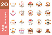 20 Logo Cake Templates Bundle
