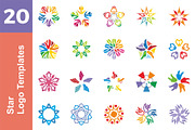 20 Logo Star Templates Bundle