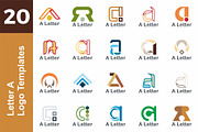 20 Logo Letter A Templates Bundle
