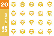 20 Logo Lion Templates Bundle