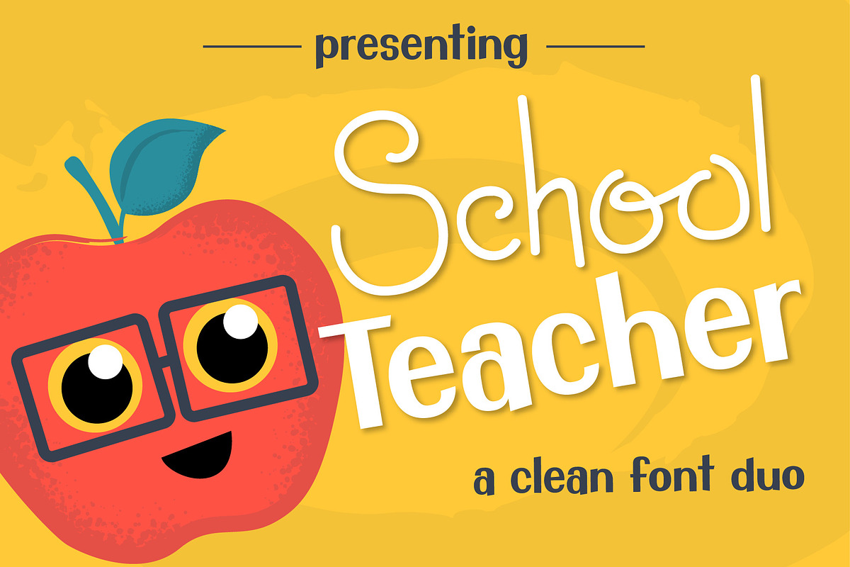 School Teacher Font Duo in Professional Fonts - product preview 8
