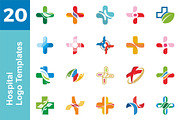 20 Logo Hospital Templates Bundle