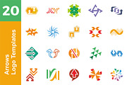 20 Logo Arrows Templates Bundle