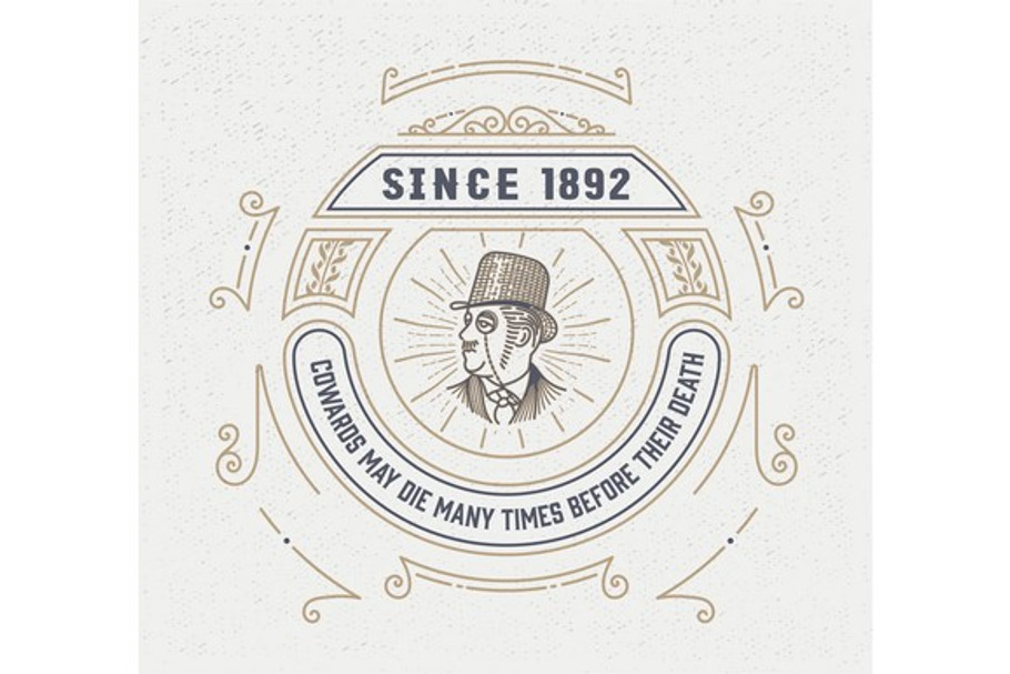 vintage logo template in Illustrations - product preview 8