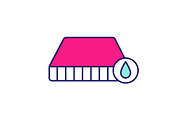 Waterproof mattress color icon