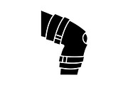 Knee brace glyph icon