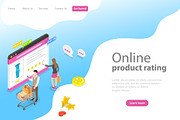 landing page for product rating