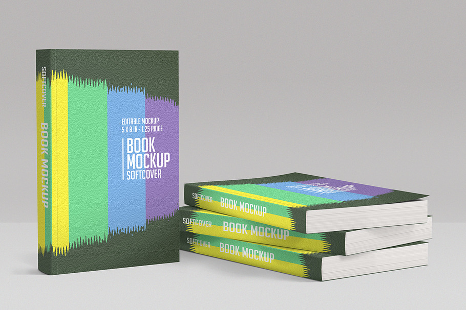 Book Mockup Softcover in Print Mockups - product preview 8