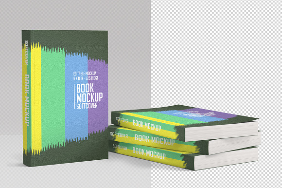 Book Mockup Softcover in Print Mockups - product preview 1
