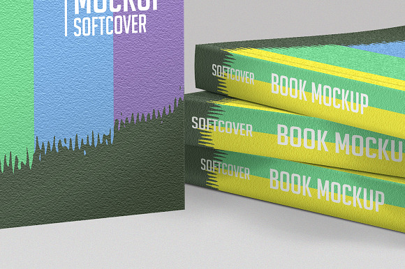 Book Mockup Softcover in Print Mockups - product preview 4