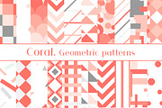 Living Coral. Geometric patterns