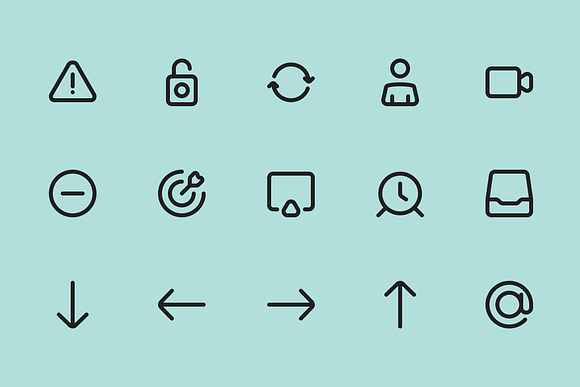 User Interface Vector Set (90 icons) in UI Icons - product preview 2