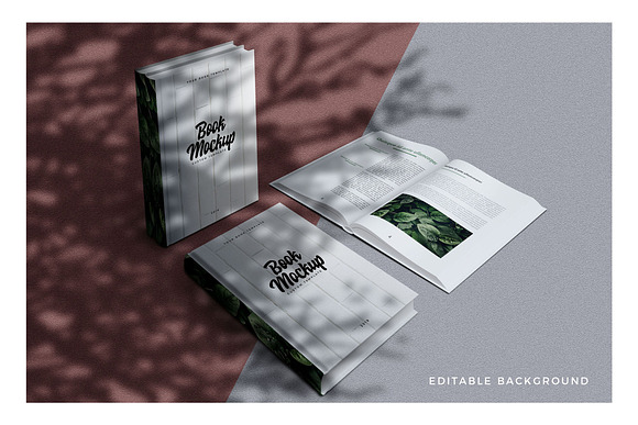 Moody Book Mockup Collection in Print Mockups - product preview 1
