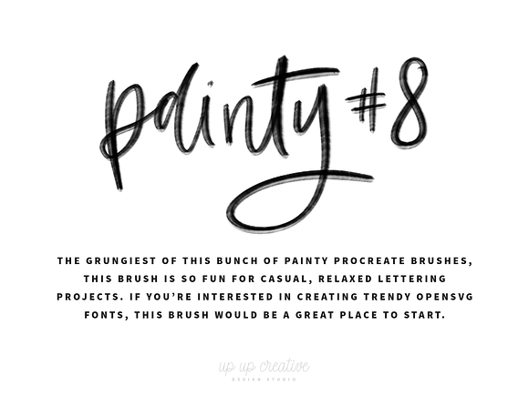 Eight Procreate Lettering Brushes in Add-Ons - product preview 8