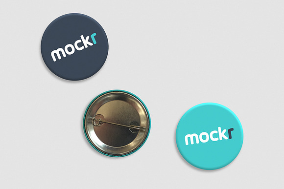 Pin Button Badge Mockup in Product Mockups - product preview 1