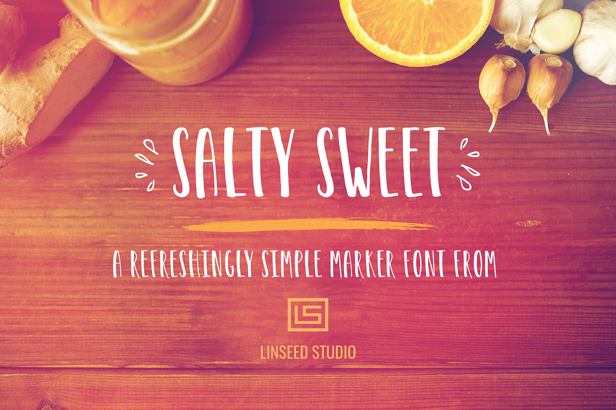 Salty Sweet Marker Font in Display Fonts - product preview 8