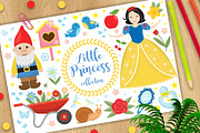 Cute fairytale princess snow white
