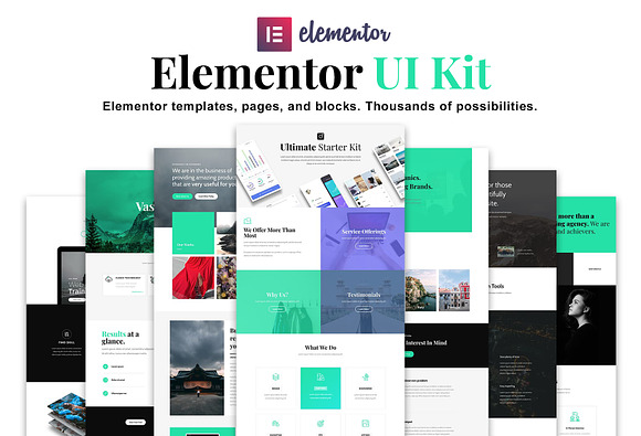 Elementor UI Kit, Templates, Blocks in UI Kits and Libraries - product preview 4