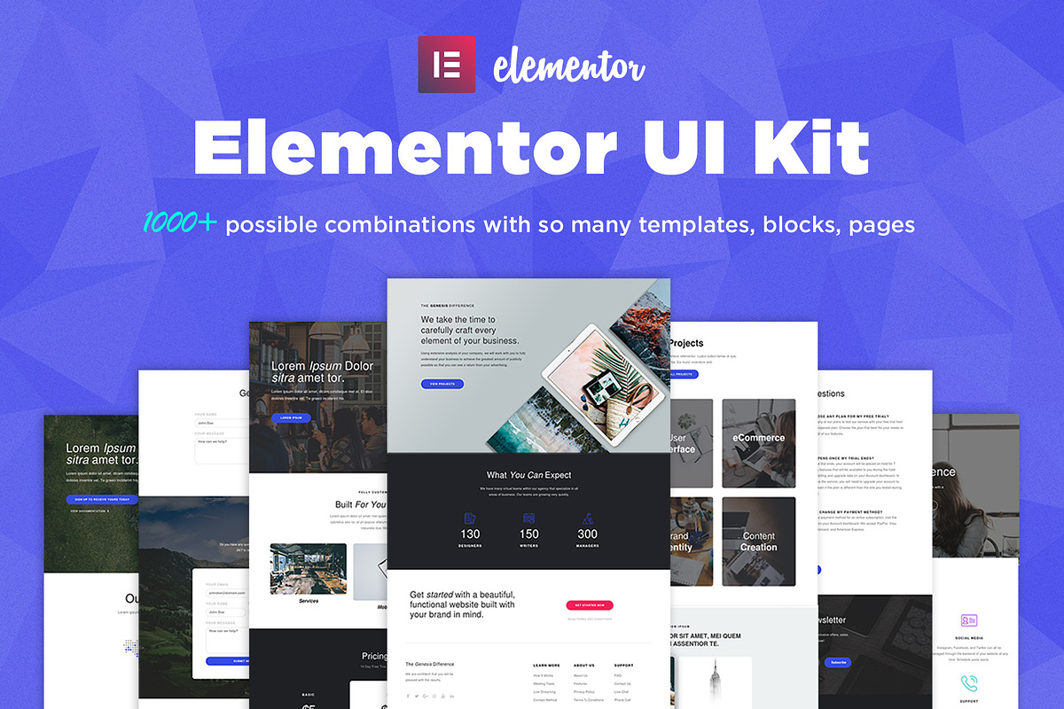 Elementor UI Kit, Templates, Blocks in UI Kits and Libraries - product preview 8