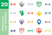 20 Logo Fitness Gym Templates Bundle