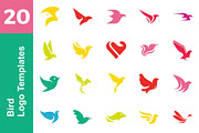 20 Logo Bird Templates Bundle