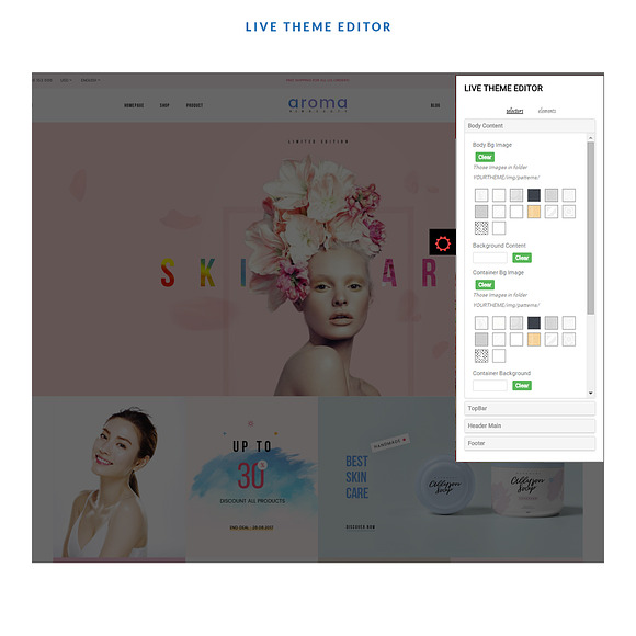 Leo Arroma - Cosmetic And Beauty Sto in Website Templates - product preview 3