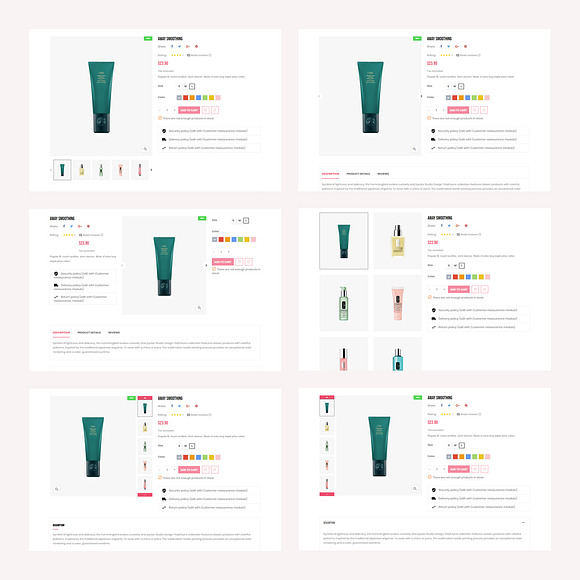 Leo Arroma - Cosmetic And Beauty Sto in Website Templates - product preview 5