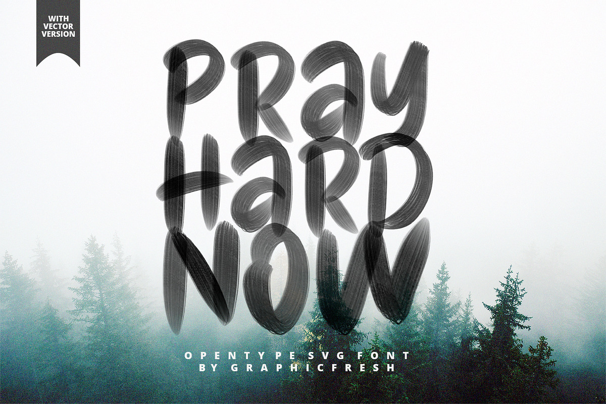 Pray Hard Now - 30% OFF - SVG Font in Display Fonts - product preview 8
