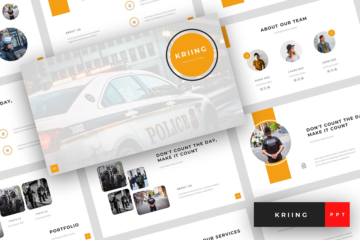 Kriing - PowerPoint Template in PowerPoint Templates - product preview 8