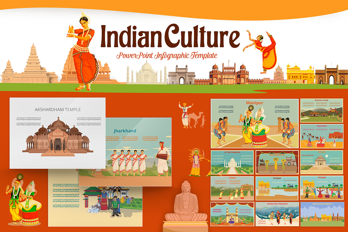 Indian Culture PowerPoint Template in PowerPoint Templates - product preview 8