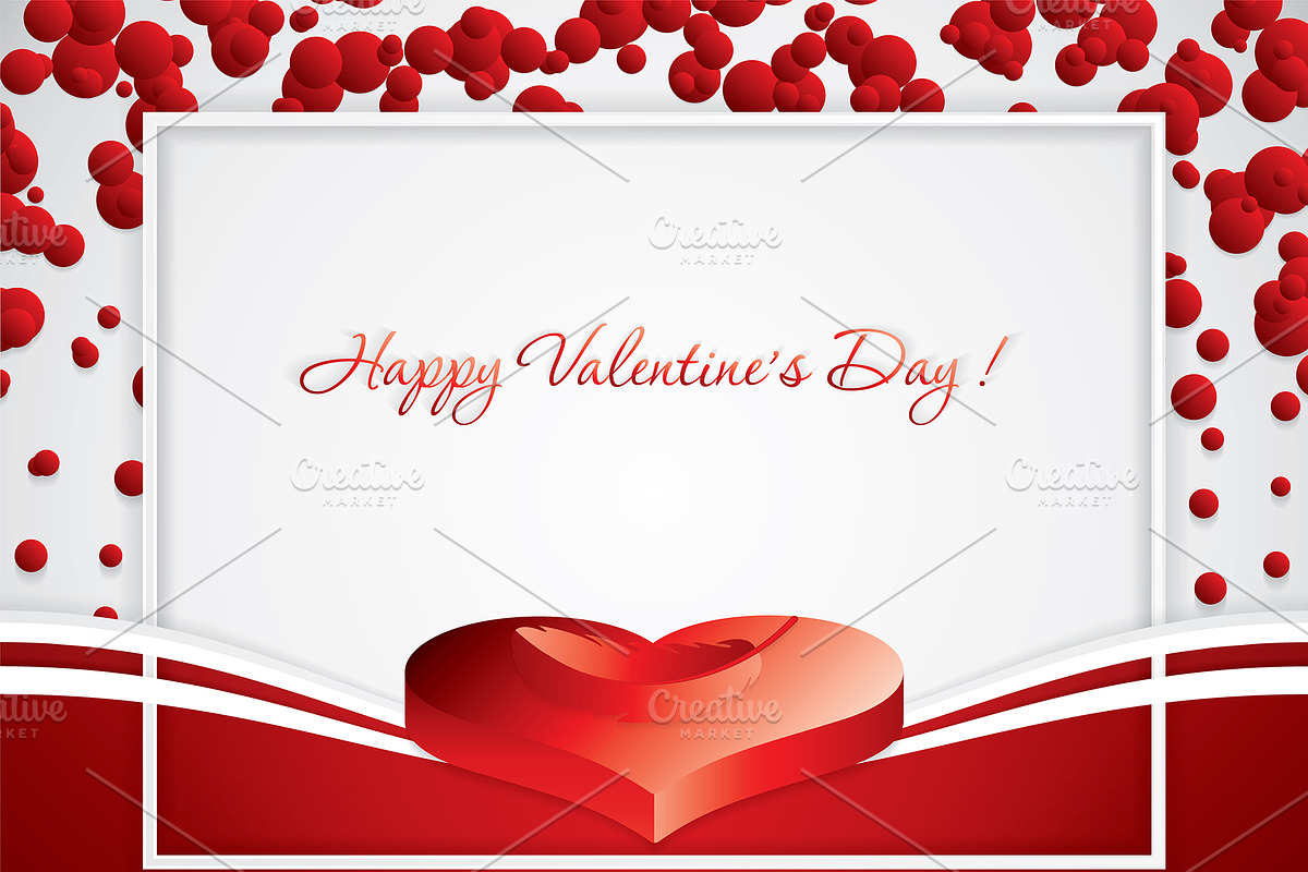 Valentine`s day background in Illustrations - product preview 8