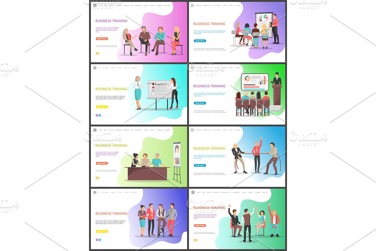 Business Training, Learning of New in Illustrations - product preview 8