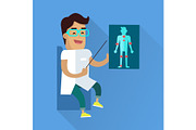 Doctor at Work Vector Flat Style