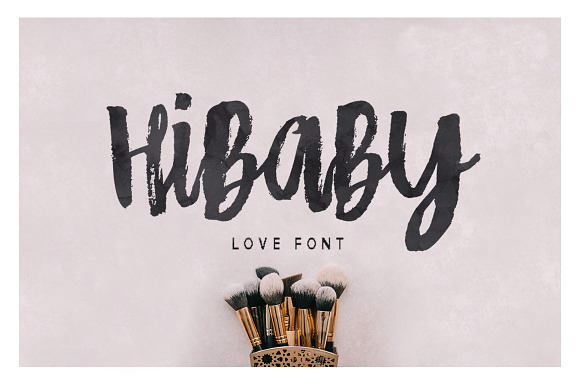 Hibaby Love Font in Love Fonts - product preview 6