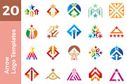 20 Logo Arrow Templates Bundle