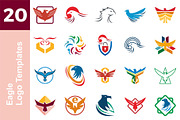 20 Logo Eagle Templates Bundle
