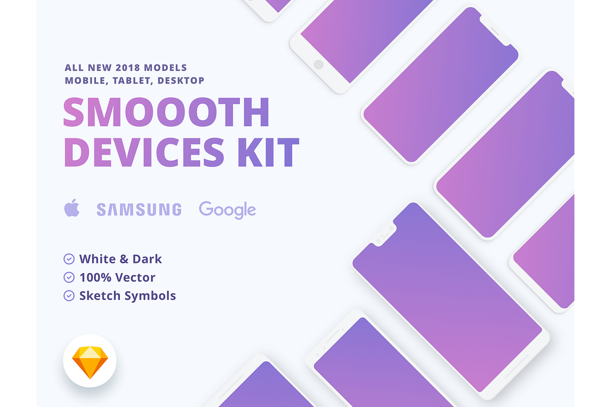 Smoooth Devices Kit in Mobile & Web Mockups - product preview 8