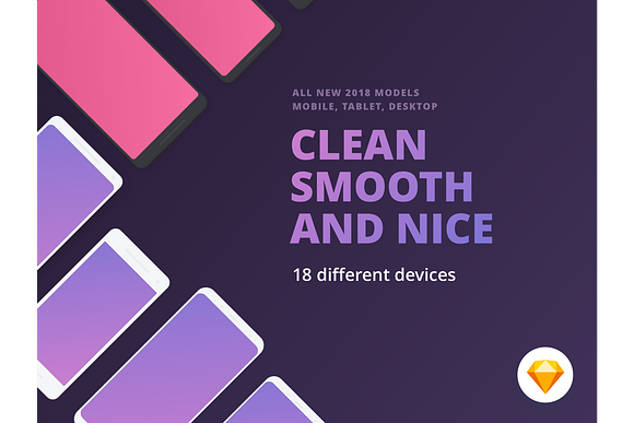 Smoooth Devices Kit in Mobile & Web Mockups - product preview 1