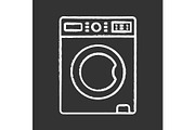 Washing machine chalk icon